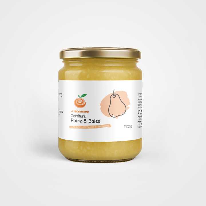 Confiture poire 5 baies