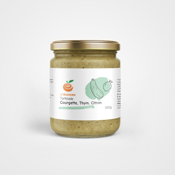 Tartinade courgette thym citron